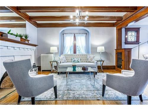 1-70 St Clair Avenue, Hamilton, ON - Indoor Photo Showing Living Room With Fireplace
