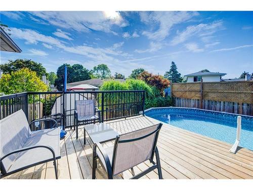 4 Jill Court, St. Catharines, ON - Outdoor With Above Ground Pool With Deck Patio Veranda