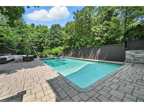 112 Chedoke Avenue, Hamilton, ON - Outdoor With In Ground Pool With Deck Patio Veranda With Backyard