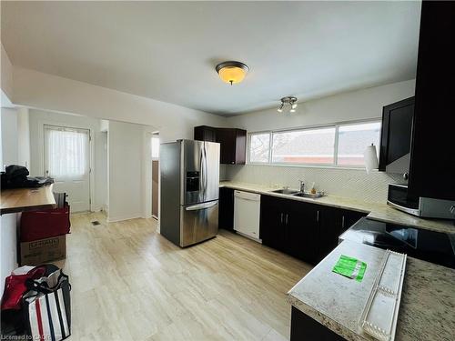 Upper-787 Upper Ottawa Street, Hamilton, ON - Indoor Photo Showing Kitchen With Double Sink