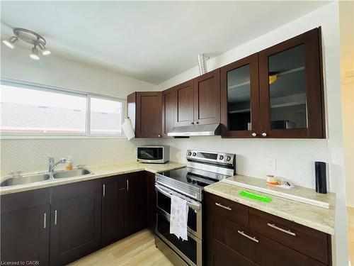 Upper-787 Upper Ottawa Street, Hamilton, ON - Indoor Photo Showing Kitchen With Double Sink