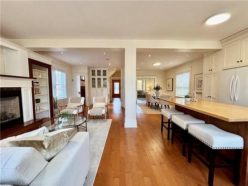 34 Menno Street, Waterloo, ON - Indoor Photo Showing Living Room With Fireplace