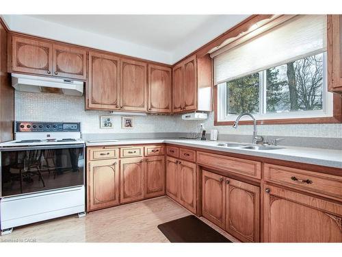 155 Shuh Avenue, Kitchener, ON - Indoor Photo Showing Kitchen With Double Sink