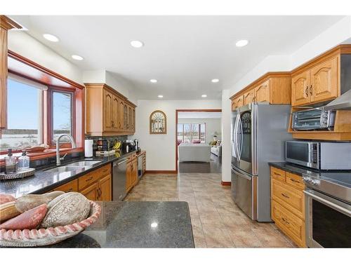 3810 River Road, Caledonia, ON - Indoor Photo Showing Kitchen With Double Sink