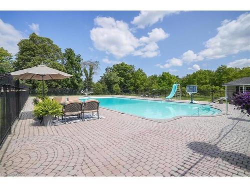 10 Azalea Court, Stoney Creek, ON - Outdoor With In Ground Pool With Backyard