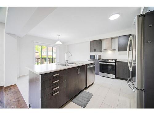 55 Longboat Run W, Brantford, ON - Indoor Photo Showing Kitchen With Stainless Steel Kitchen