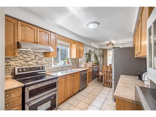 16 Jessica Street, Hamilton, ON - Indoor Photo Showing Kitchen With Double Sink