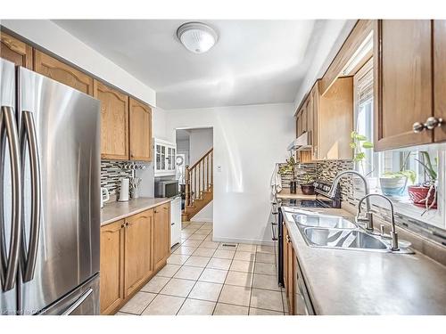 16 Jessica Street, Hamilton, ON - Indoor Photo Showing Kitchen With Double Sink