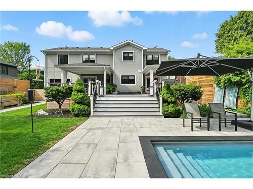 735 George Street, Burlington, ON - Outdoor With In Ground Pool With Deck Patio Veranda