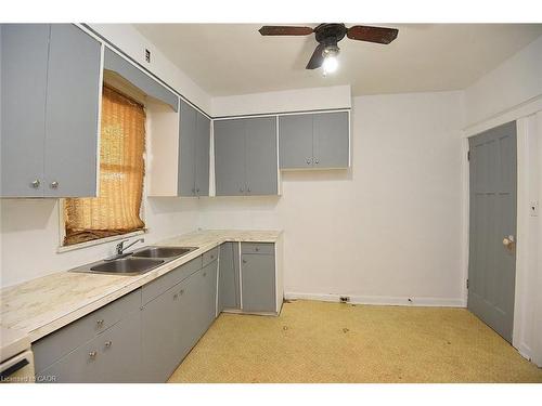 69 Gage Avenue N, Hamilton, ON - Indoor Photo Showing Kitchen With Double Sink