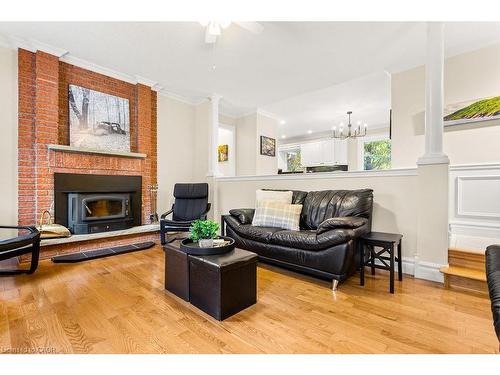 46 Wadsworth Circle, Brampton, ON - Indoor Photo Showing Living Room With Fireplace
