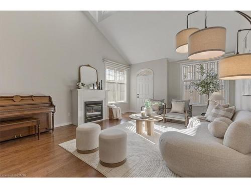 78 Freemont Street, Waterloo, ON - Indoor Photo Showing Living Room With Fireplace