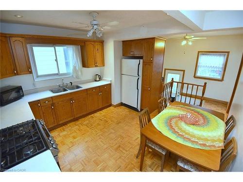 149 Ivon Avenue, Hamilton, ON - Indoor Photo Showing Kitchen With Double Sink