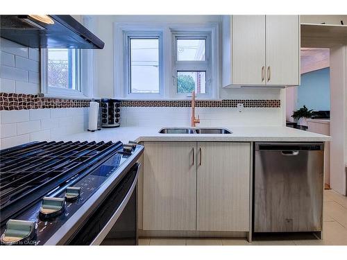 29 Second Street N, Stoney Creek, ON - Indoor Photo Showing Kitchen With Double Sink