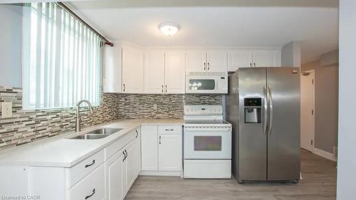 Lower-107 Horning Drive, Hamilton, ON - Indoor Photo Showing Kitchen With Double Sink