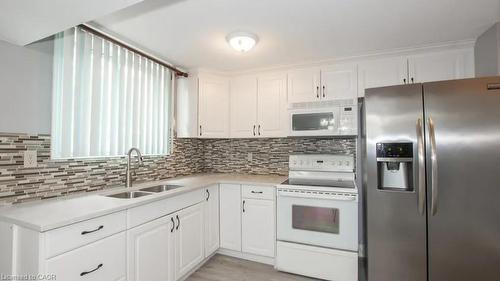 Lower-107 Horning Drive, Hamilton, ON - Indoor Photo Showing Kitchen With Double Sink