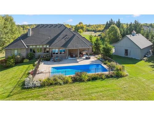 28 Serena Lane, Guelph, ON - Outdoor With In Ground Pool With Backyard