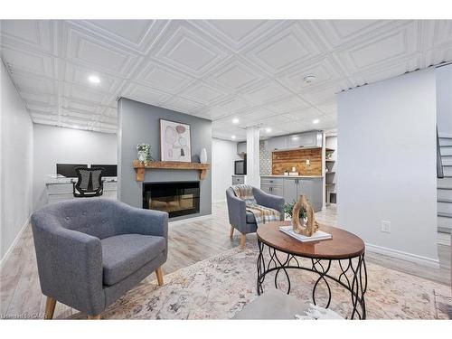98 Kay Crescent, Fergus, ON - Indoor Photo Showing Living Room With Fireplace