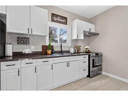 56 Francis Street, Hamilton, ON - Indoor Photo Showing Kitchen With Double Sink With Upgraded Kitchen