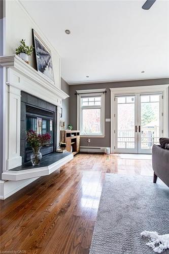 34 Holton Avenue S, Hamilton, ON - Indoor Photo Showing Living Room With Fireplace
