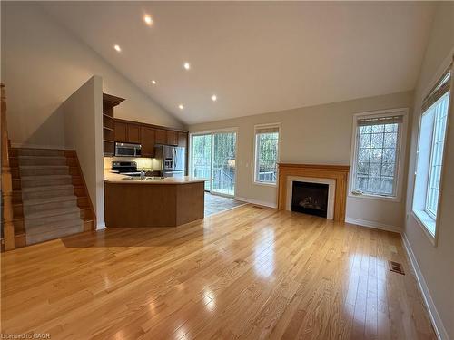 4210 Saunders Crescent, Burlington, ON - Indoor Photo Showing Living Room With Fireplace