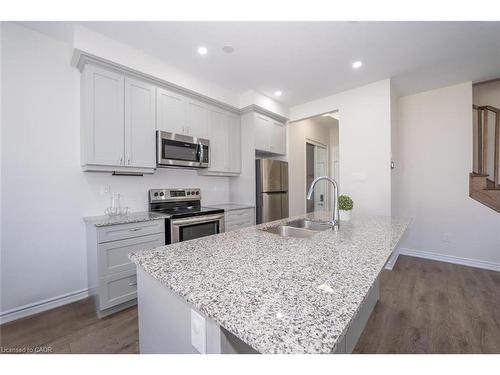 73 Forestwalk Street, Kitchener, ON - Indoor Photo Showing Kitchen With Stainless Steel Kitchen With Double Sink With Upgraded Kitchen