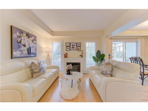 601 Isaiah Crescent, Kitchener, ON - Indoor Photo Showing Living Room With Fireplace
