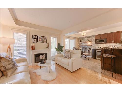 601 Isaiah Crescent, Kitchener, ON - Indoor Photo Showing Living Room With Fireplace
