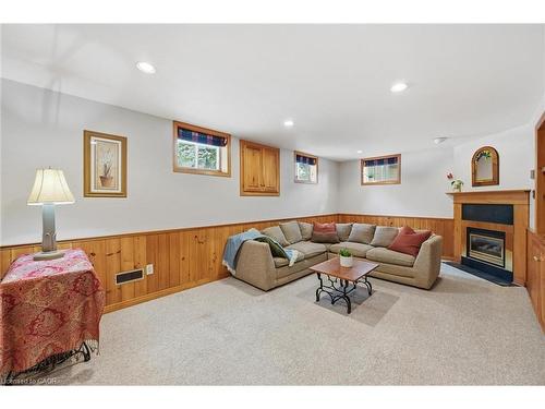 75 Flamboro Street, Waterdown, ON - Indoor With Fireplace