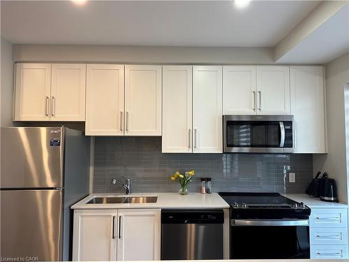 1902-15 Queen Street S, Hamilton, ON - Indoor Photo Showing Kitchen With Stainless Steel Kitchen With Double Sink