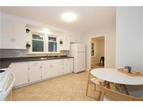 296 Dumfries Avenue, Kitchener, ON - Indoor Photo Showing Kitchen With Double Sink