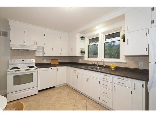 296 Dumfries Avenue, Kitchener, ON - Indoor Photo Showing Kitchen With Double Sink