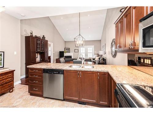 13 Mulligan Trail, Hamilton, ON - Indoor Photo Showing Kitchen With Double Sink