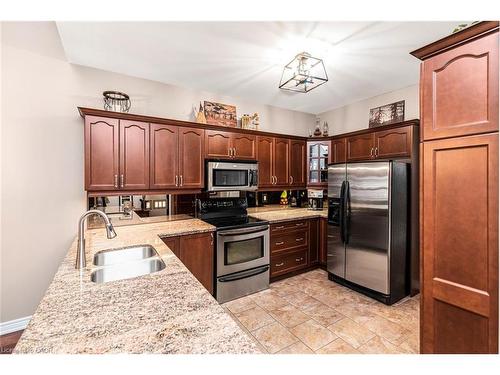13 Mulligan Trail, Hamilton, ON - Indoor Photo Showing Kitchen With Double Sink