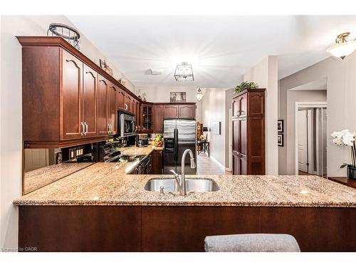 13 Mulligan Trail, Hamilton, ON - Indoor Photo Showing Kitchen With Double Sink