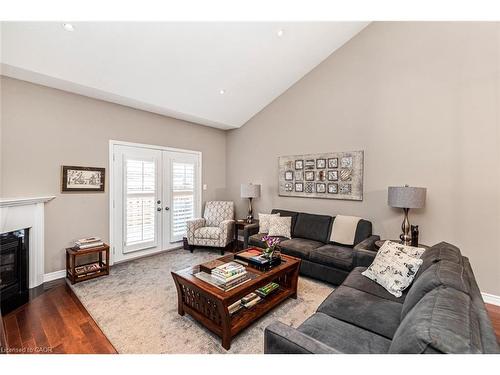 13 Mulligan Trail, Hamilton, ON - Indoor Photo Showing Living Room With Fireplace