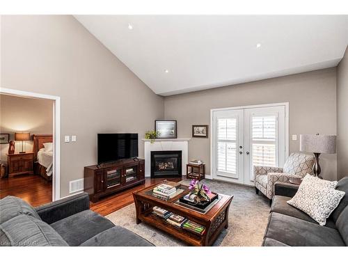 13 Mulligan Trail, Hamilton, ON - Indoor Photo Showing Living Room With Fireplace