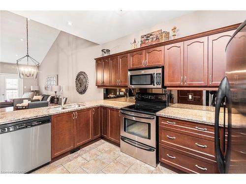 13 Mulligan Trail, Hamilton, ON - Indoor Photo Showing Kitchen With Double Sink