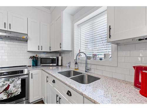 15 Glasgow Street, Kitchener, ON - Indoor Photo Showing Kitchen With Double Sink