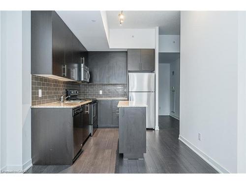 206-85 Duke Street W, Kitchener, ON - Indoor Photo Showing Kitchen With Stainless Steel Kitchen With Double Sink With Upgraded Kitchen