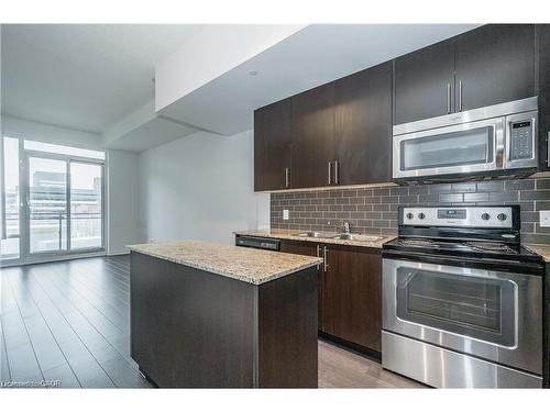 206-85 Duke Street W, Kitchener, ON - Indoor Photo Showing Kitchen With Stainless Steel Kitchen With Upgraded Kitchen