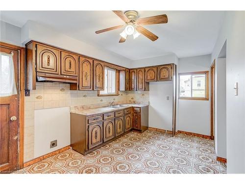 53 Sherman Avenue N, Hamilton, ON - Indoor Photo Showing Kitchen With Double Sink
