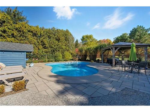 1822 Spragues Road, Ayr, ON - Outdoor With In Ground Pool With Backyard