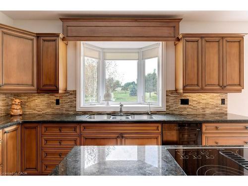 17 Tews Lane, Dundas, ON - Indoor Photo Showing Kitchen With Double Sink