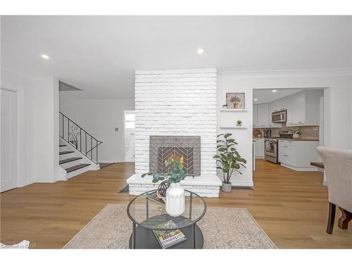 15 Harvest Lane, Brantford, ON - Indoor Photo Showing Living Room With Fireplace