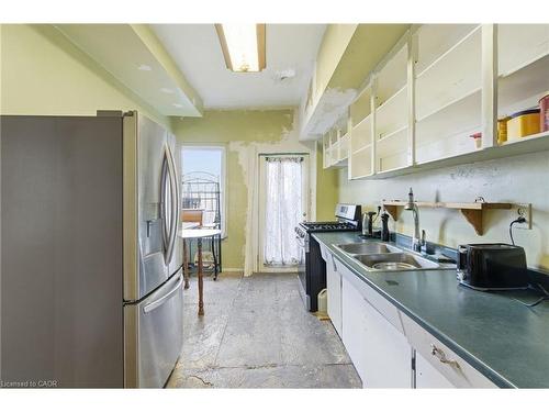 59 Francis Street, Hamilton, ON - Indoor Photo Showing Kitchen With Double Sink