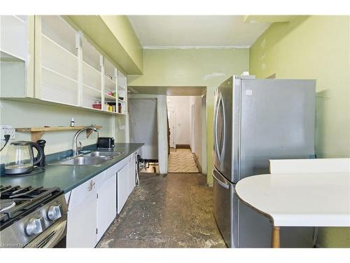 59 Francis Street, Hamilton, ON - Indoor Photo Showing Kitchen With Double Sink