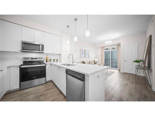 304-610 Farmstead Drive, Milton, ON - Indoor Photo Showing Kitchen With Stainless Steel Kitchen With Upgraded Kitchen