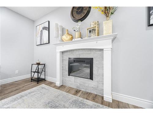 34 Chipmunk Crescent, Brampton, ON - Indoor Photo Showing Living Room With Fireplace