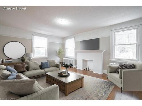 14-366 John Street S, Hamilton, ON - Indoor Photo Showing Living Room With Fireplace
